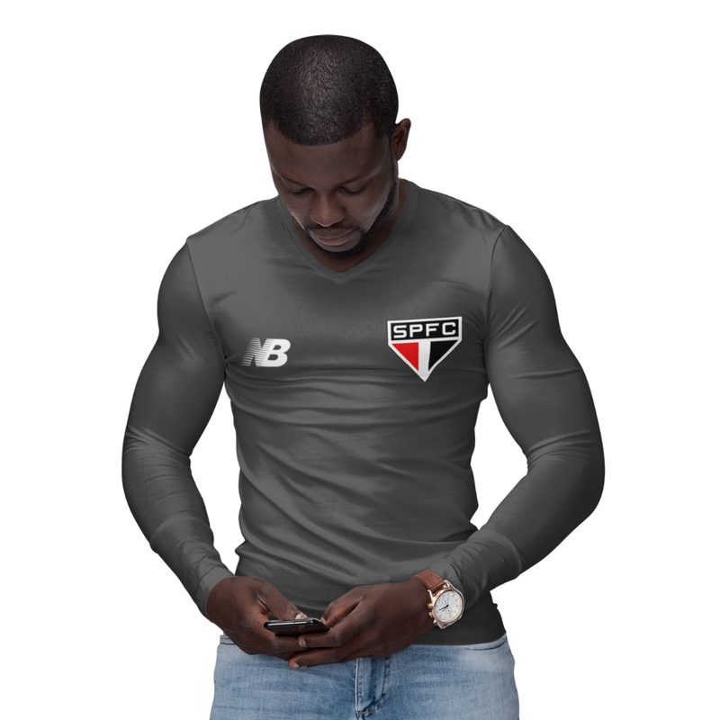 Camisa Manga Longa Térmica Masculina Tecido Ice Malha Fria com Proteção UV Fator 50+ São Paulo