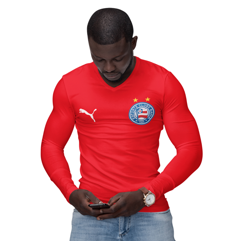 Camisa Manga Longa Térmica Masculina Tecido Ice Malha Fria com Proteção UV Fator 50+ Bahia