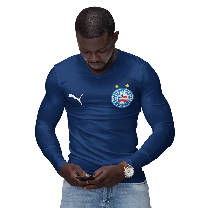 Camisa Manga Longa Térmica Masculina Tecido Ice Malha Fria com Proteção UV Fator 50+ Bahia