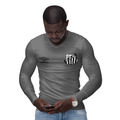 Camisa Manga Longa Térmica Masculina Tecido Ice Malha Fria com Proteção UV Fator 50+ Santos