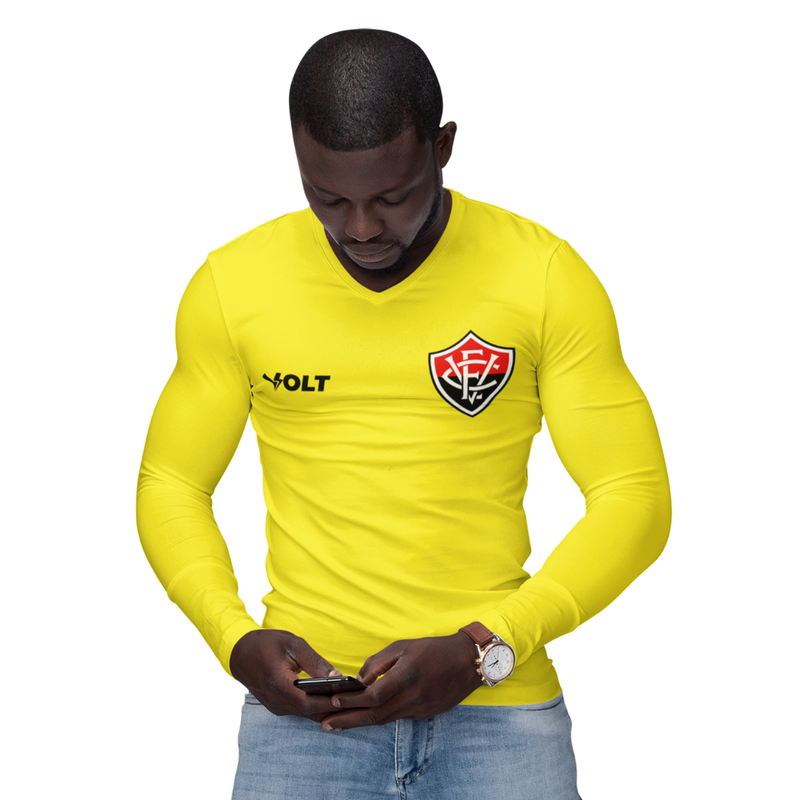 Camisa Manga Longa Térmica Masculina Tecido Ice Malha Fria com Proteção UV Fator 50+ Vitória