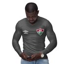 Camisa Manga Longa Térmica Masculina Tecido Ice Malha Fria com Proteção UV Fator 50+ Fluminense