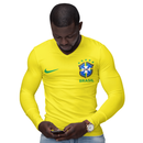 Camisa Manga Longa Térmica Masculina Tecido Ice Malha Fria com Proteção UV Fator 50+ Seleção Brasileira