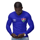 Camisa Manga Longa Térmica Masculina Tecido Ice Malha Fria com Proteção UV Fator 50+ Fluminense