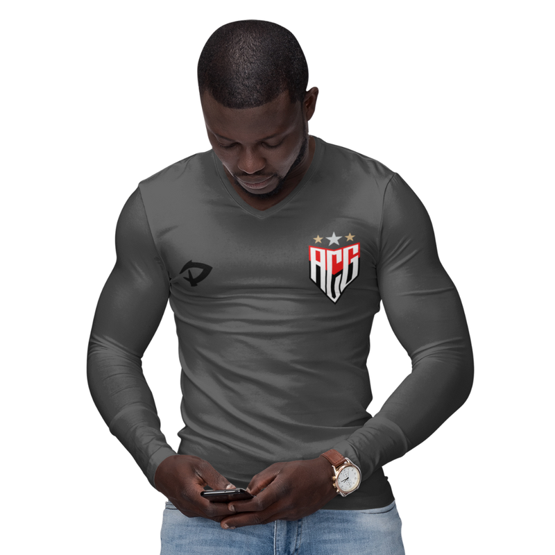 Camisa Manga Longa Térmica Masculina Tecido Ice Malha Fria com Proteção UV Fator 50+ Atlético GO