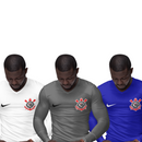 Kit 3 Camisas Térmicas Masculinas Tecido Ice Malha Fria com Proteção UV Fator 50+ Corinthians